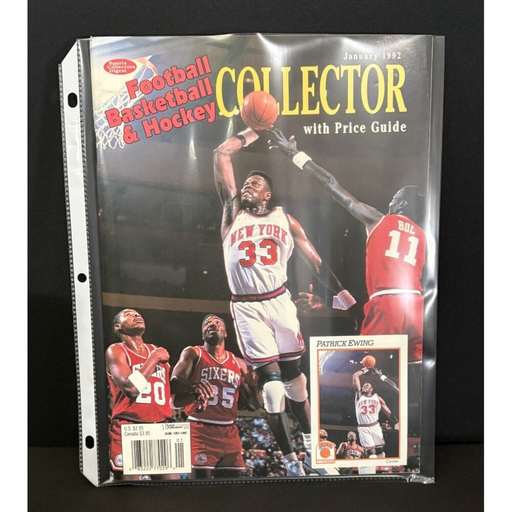 NBA Sports Patrick Ewing New York Knicks 1992 Legend Collectors Digest Magazine
